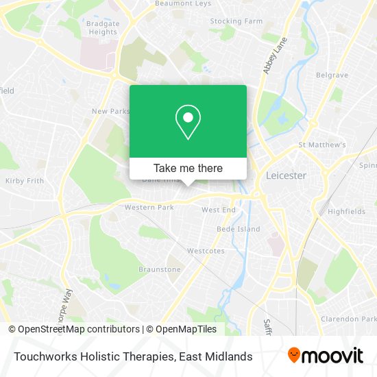 Touchworks Holistic Therapies map