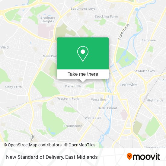 New Standard of Delivery map