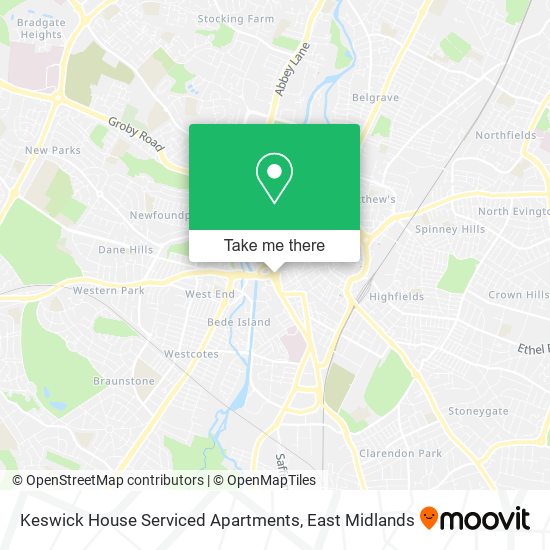 Keswick House Serviced Apartments map