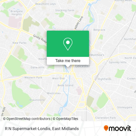 R N Supermarket-Londis map