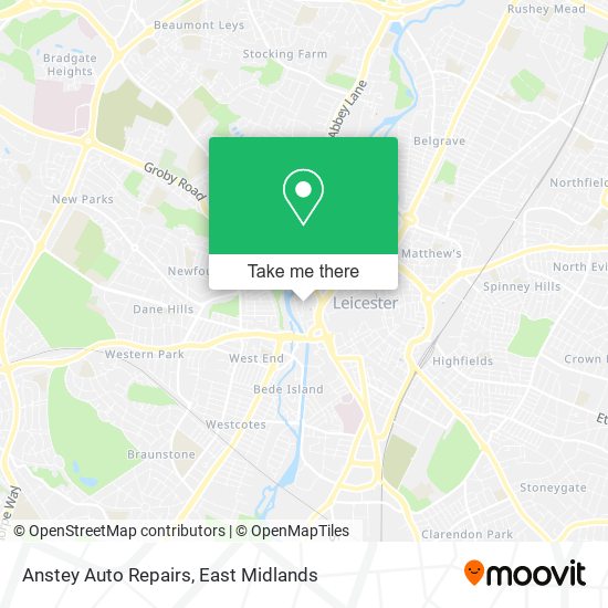 Anstey Auto Repairs map