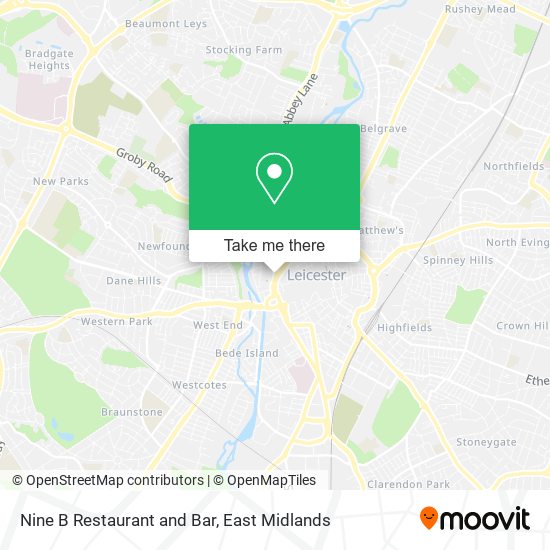 Nine B Restaurant and Bar map