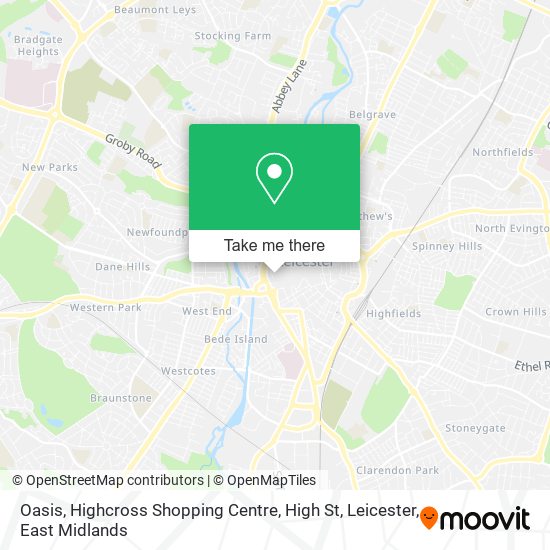 Oasis, Highcross Shopping Centre, High St, Leicester map