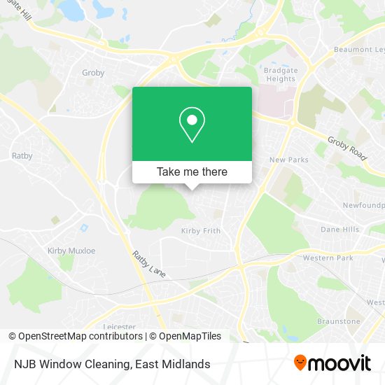 NJB Window Cleaning map