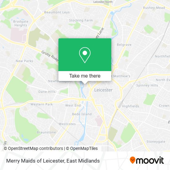 Merry Maids of Leicester map