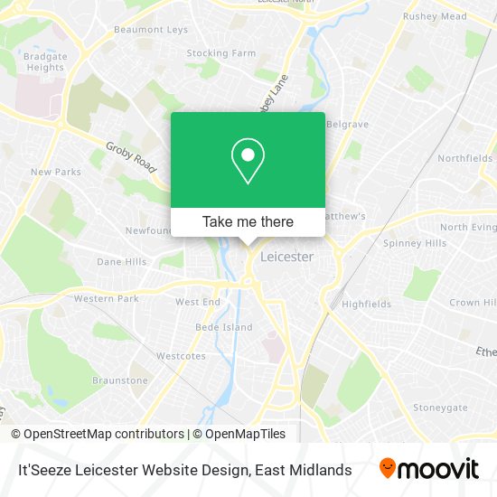 It'Seeze Leicester Website Design map