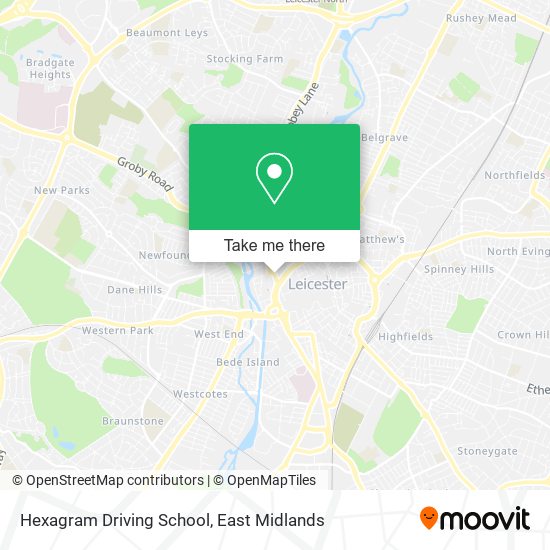 Hexagram Driving School map