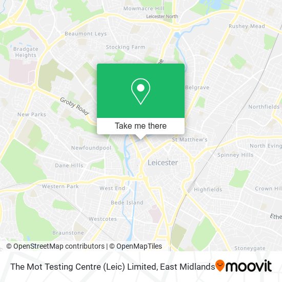 The Mot Testing Centre (Leic) Limited map
