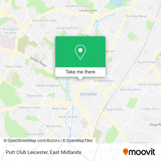 Putt Club Leicester map