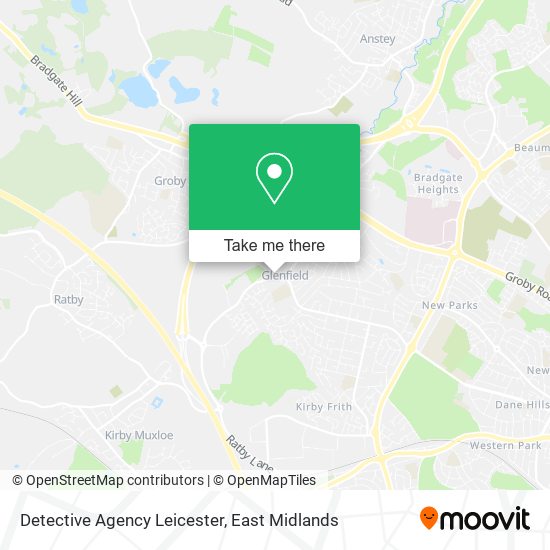 Detective Agency Leicester map