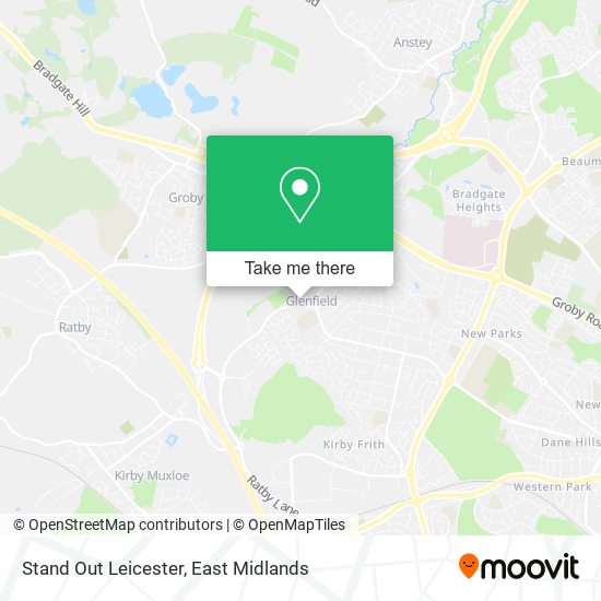 Stand Out Leicester map