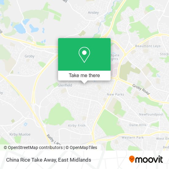 China Rice Take Away map