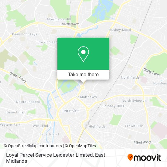Loyal Parcel Service Leicester Limited map