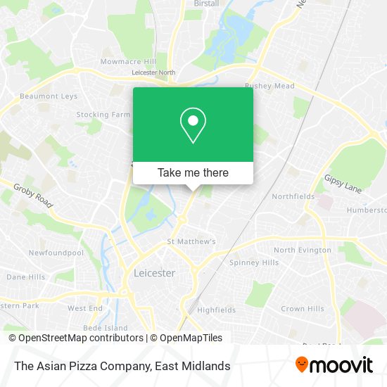 The Asian Pizza Company map