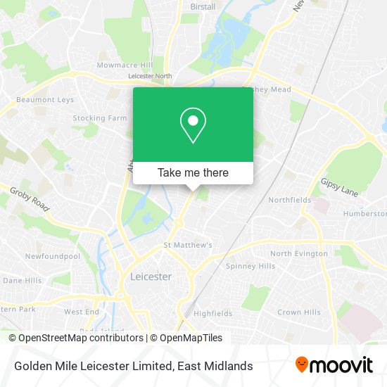 Golden Mile Leicester Limited map