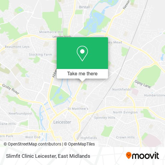 Slimfit Clinic Leicester map