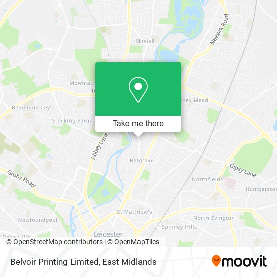 Belvoir Printing Limited map