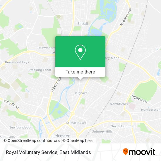 Royal Voluntary Service map