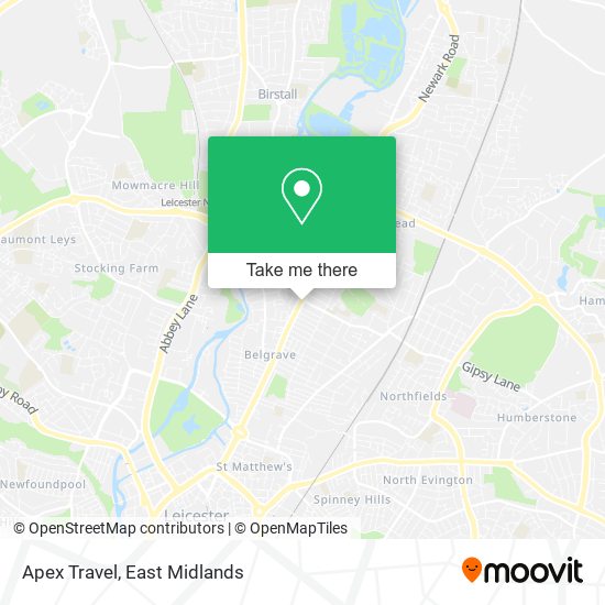 Apex Travel map