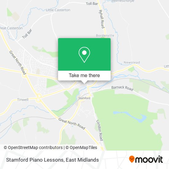 Stamford Piano Lessons map