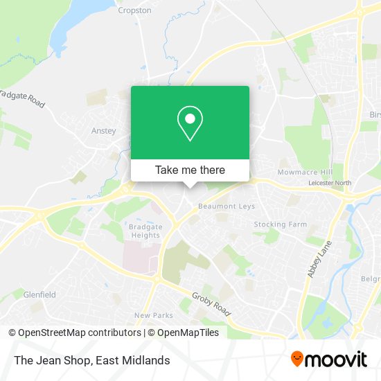 The Jean Shop map