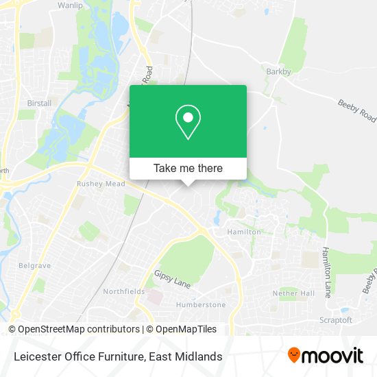 Leicester Office Furniture map
