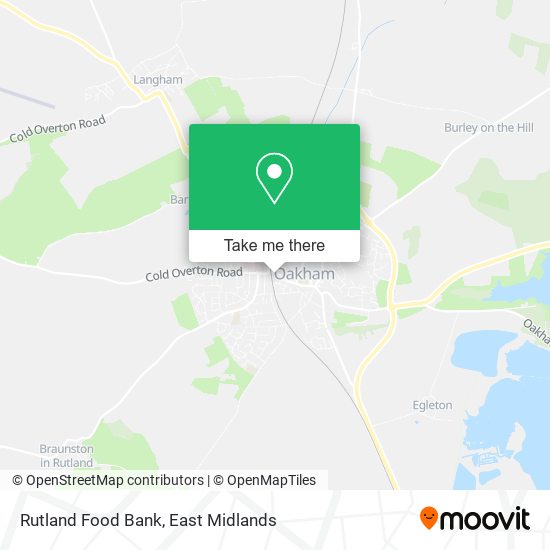 Rutland Food Bank map