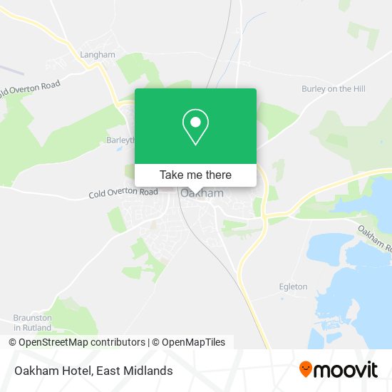 Oakham Hotel map