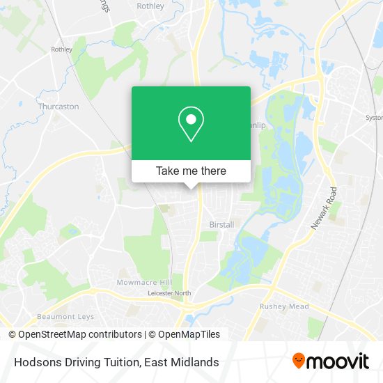 Hodsons Driving Tuition map