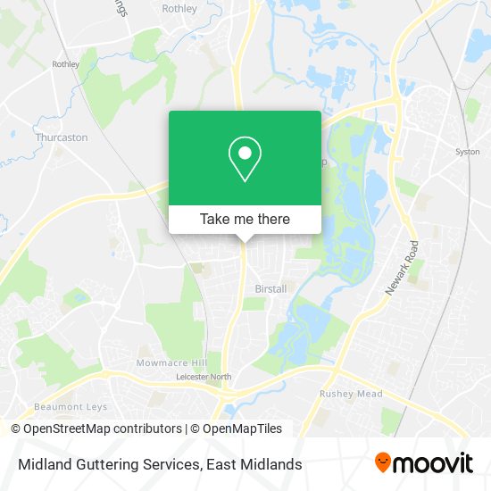 Midland Guttering Services map