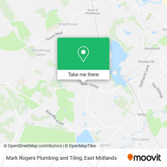 Mark Rogers Plumbing and Tiling map