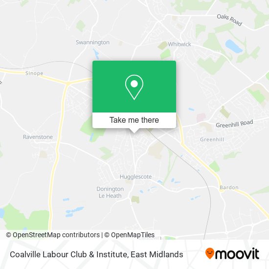 Coalville Labour Club & Institute map