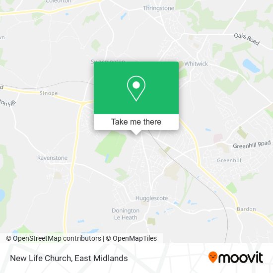 New Life Church map