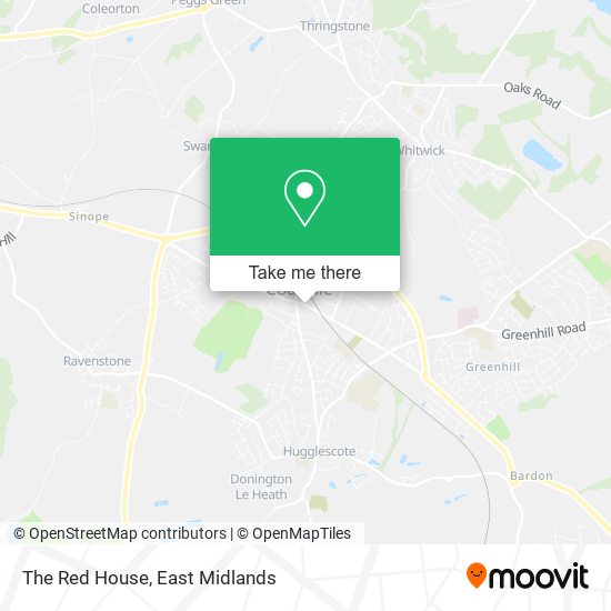The Red House map