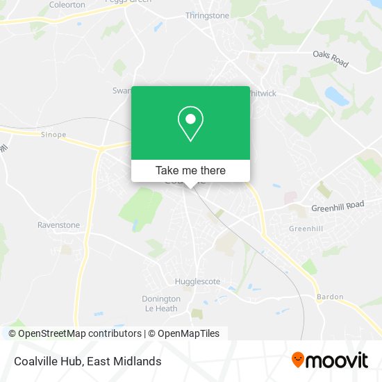Coalville Hub map