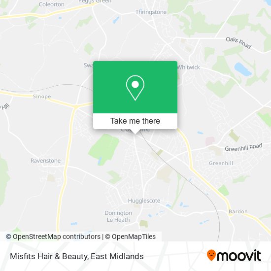Misfits Hair & Beauty map
