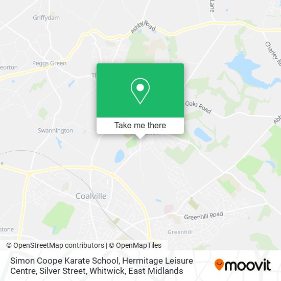 Simon Coope Karate School, Hermitage Leisure Centre, Silver Street, Whitwick map