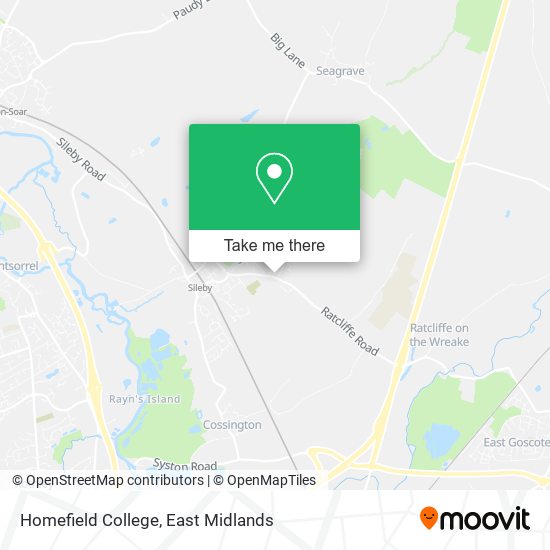 Homefield College map