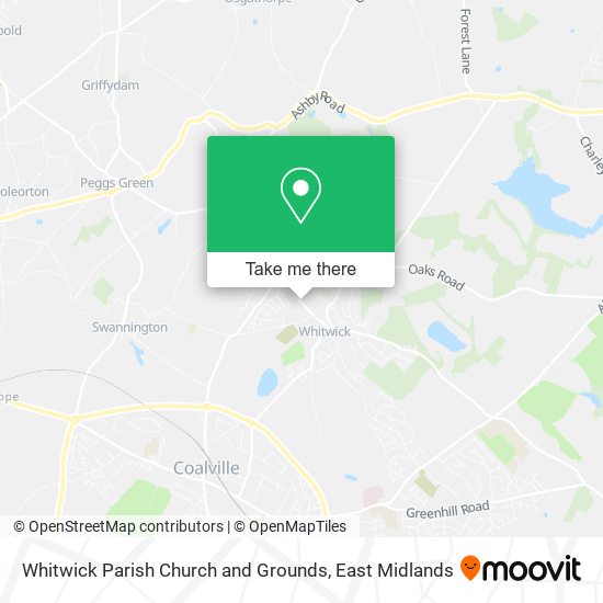 Whitwick Parish Church and Grounds map