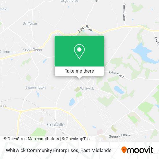 Whitwick Community Enterprises map
