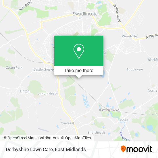 Derbyshire Lawn Care map