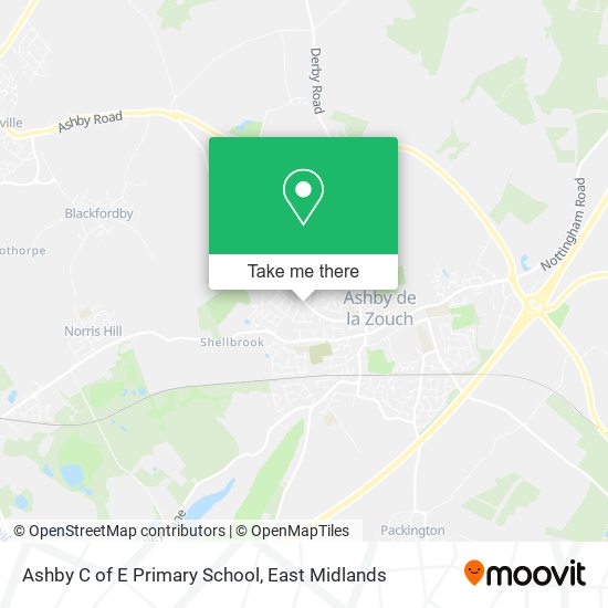 Ashby C of E Primary School map