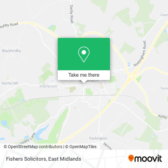 Fishers Solicitors map