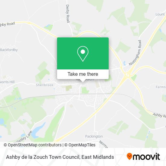 Ashby de la Zouch Town Council map