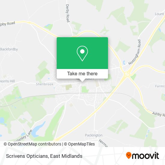 Scrivens Opticians map