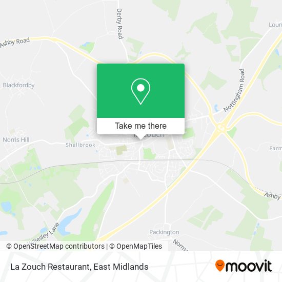 La Zouch Restaurant map