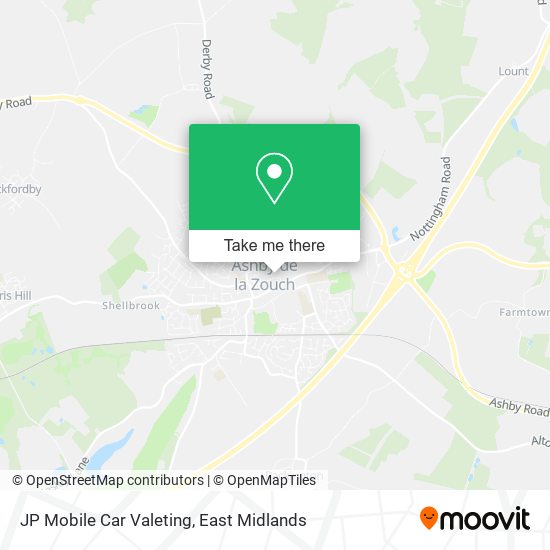 JP Mobile Car Valeting map