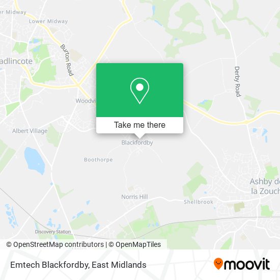 Emtech Blackfordby map