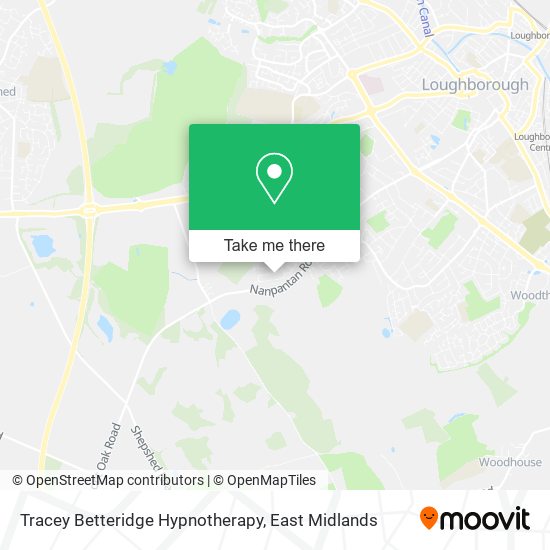 Tracey Betteridge Hypnotherapy map