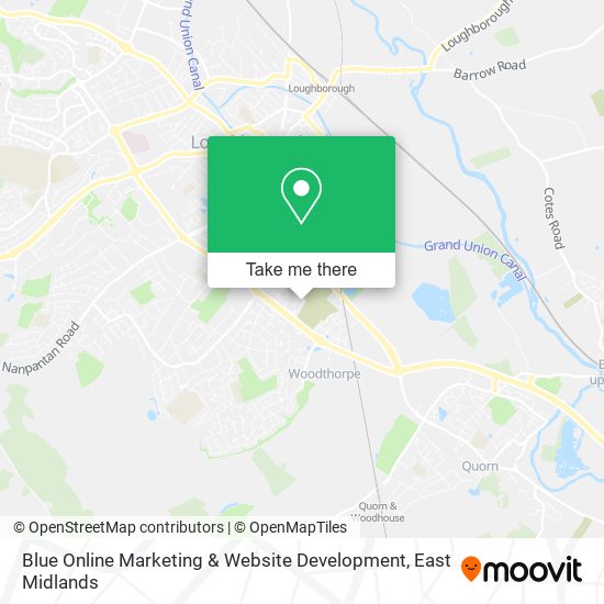 Blue Online Marketing & Website Development map